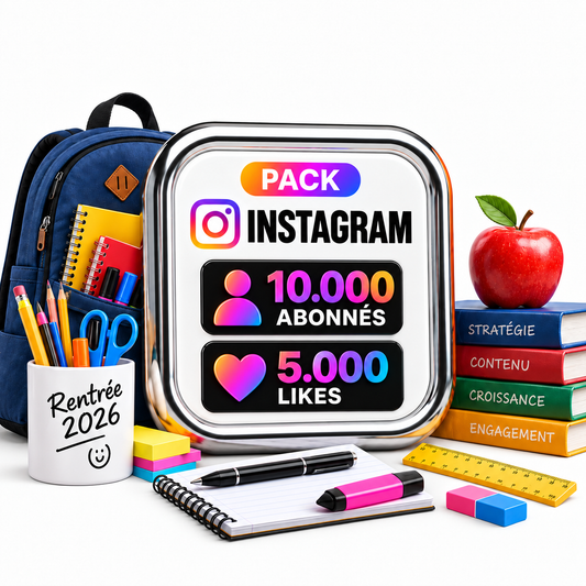 Pack 10.000 ABONNÉS + 5.000 LIKES INSTAGRAM